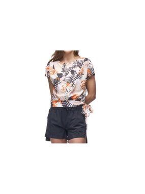 Indyeva Alesle Side Tie Activewear Top Clementine ( L )